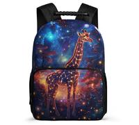 TPISLI Mochila Infantil Jirafa Motivo Niños Niñas 7-12 Años Mochila Animal Colegio Bookbag, Espalda Acolchada Bolsillos Laterales Excursiones Cortas