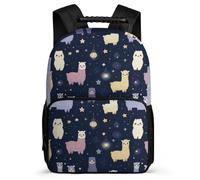 TPISLI Mochila Infantil Kawaii Alpacas para Niña Niño 7-12 Años, Mochila Colegio Animal Llama Escolar, Backpack, Resistente, Bolsillos Laterales, Viaje Uso Diario