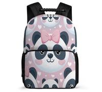 TPISLI Mochila Infantil Kawaii Panda para Niños Niñas 7-11 Años Mochila Colegio Animal Panda Cursos 3-5 Daypack, Asa Reforzada Tejido 1680D Excursiones Cortas