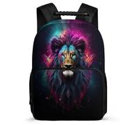 TPISLI Mochila Infantil León Backpack Mochila Con Leones, Reyes de Los Animales Escolar Niño Y Adolescente Mochilas De Viaje Cintas Ajustables Regalos