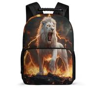 TPISLI Mochila Infantil León para Escolares 6-11 Años Mochila Animal León Cursos 3-5 Backpack, Resistente Ligera Asa Reforzada Excursiones Cortas