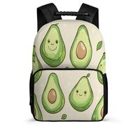 TPISLI Mochila Infantil Lindo Avocados para Escolares Cursos 1-3 Mochila Infantil Fruit Tema 7-11 Años Bookbag, Bolsillos Laterales Detalles de Fieltro Navidad Escuela