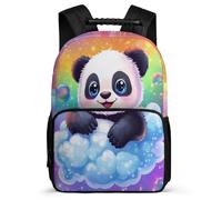 TPISLI Mochila Infantil Lindo Panda Motivo Cursos 3-5 para Niño Niña Mochila Colegio Animal Panda 7-11 Años Backpack, Detalles de Fieltro Bolsillos Laterales Vuelta al Cole