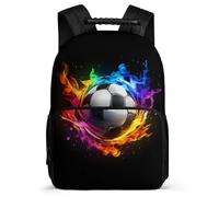 TPISLI Mochila Infantil Llamas Fútbol Cursos 3-5 para Niño Niña, Mochila Escolar Fútbol Balón Colegio, School Bag, Resistente, Bolsillos Laterales, Viaje Uso Diario