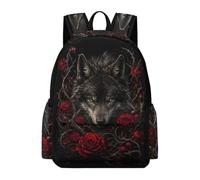 TPISLI Mochila Infantil Lobo Chico Clase 3 Mochila Primaria Lobos Niña 8 Años Bolsa Primaria Grande Escolar Regalo Escolar Outdoor Viaje Excursión Colegio