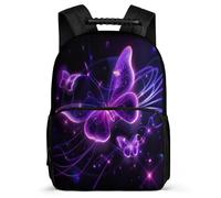 TPISLI Mochila Infantil Mariposa Patrón para Niños 6-10 Años Mochila Mariposa Colegio School Bag, Espalda Acolchada Detalles de Fieltro Ocio Actividades