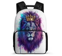 TPISLI Mochila Infantil Motivo de León Backpack Mochila Con Leones, ROjos de Los Animales Escolar Niño Y Adolescente Mochilas De Viaje Cintas Ajustables Regalos