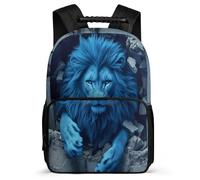 TPISLI Mochila Infantil Motivo de León para Niño Niña 7-11 Años, Mochila Colegio Animal Escolar, School Bag, Tejido 1680D, Detalles de Fieltro, Colegio Viaje