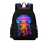 TPISLI Mochila Infantil Motivo de Medusa Niños 7-11 Años Mochila Vida Marina Chica Clase 4, School Bag Cómoda Ligera Viaje Uso Diario Excursión Outdoor Viaje