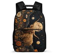 TPISLI Mochila Infantil Motivo de Vaca Animal Cursos 3-5 para Niñas, Mochila Escolar Highland Vaca Colegio, Bookbag, Resistente, Bolsillos Laterales, Viaje Uso Diario