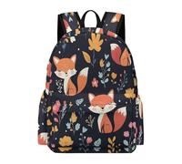 TPISLI Mochila Infantil Motivo de Zorro Chicos Clase 7-9 Mochila Colegio Animal Zorros Chicas Clase 7-9 Backpack Cómoda Ligera Vuelta al Cole Colegio Outdoor Uso Diario