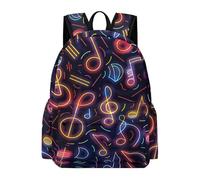 TPISLI Mochila Infantil Musical Notas Niño 13 Años Mochila Colegio Fans de la Música Niña Secundaria School Bag Ligera Resistente Diario y Viaje Colegio Outdoor Excursión