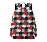 TPISLI Mochila Infantil Navidad Niño 7 Años Mochila Colegio Papá Noel Chico Clase 3 Bolsa Primaria Moderna Durable Deporte Outdoor Excursión Colegio Viaje