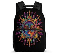 TPISLI Mochila Infantil Niña Sol Bohemio Mochila Escolar Niño Y Adolescente Mochilas De Viaje Con Dios Sol Cintas Ajustables Regalos