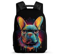 TPISLI Mochila Infantil Niña ToroPerro Francés Mochila Escolar Niño Y Adolescente Mochilas De Viaje Con Animal Perro Cintas Ajustables Regalos
