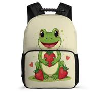 TPISLI Mochila Infantil Rana Chicos Chicas 6-11 Años Mochila Small Animal Escuela Primaria Daypack, Espalda Acolchada Detalles de Fieltro Navidad Escuela