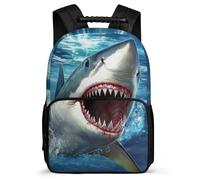TPISLI Mochila Infantil Tiburón para Niñas 6-10 Años Mochila Colegio Marine Animal Escuela Primaria School Bag, Asa Reforzada Tejido 1680D Excursiones Cortas