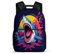 TPISLI Mochila Infantil Tiburón Primaria para Niño Niña, Mochila Escolar Vida Marina Colegio, School Bag, Resistente, Bolsillos Laterales, Viaje Uso Diario