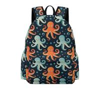 TPISLI Mochila Infantil Vida Marina Chico 11 Años Mochila Colegio Criaturas del Océano Escolares Secundaria Bolsa Secundaria Ligera Resistente Regalo Escolar Excursión Outdoor