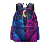 TPISLI Mochila Instituto Lobo Parejas Estudiantes Chico y Chica Mochila Escolar Diseño Animal Lobo 11-15 Años Mochila de Gran Capacidad, Bookbag para Paseo Senderismo y Uso Diario