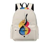 TPISLI Mochila Instituto Símbolo Musical Chico y Chica 11-15 Años Mochila Escolar Amante de la Música Estudiantes Mochilas Escolares Impermeables, School Bag para Viaje Paseo y Senderismo