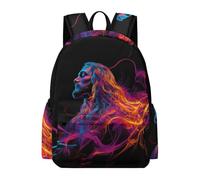 TPISLI Mochila Jesús Christian Print Escolar Niños, Mochilas para Niñas de Primaria de 7 A 10 Años, Mochila Infantil Ligera con Jesús Motif para La Escuela O Viajar, Mochilas Colegio Niño