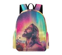 TPISLI Mochila Jesús Cristiano Cursos para Niño y Niña Mochila Escolar Jesús 12 Años Mochila Ligera Duradera, Backpack para Vuelta al Cole Viaje y Senderismo y Excursión