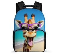 TPISLI Mochila Jirafa Cursos 2-4 para Niñas Mochila Infantil Kawaii Animal 5-10 Años School Bag, Detalles de Fieltro Asa Reforzada Ocio Actividades