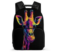 TPISLI Mochila Jirafa para Estudiantes Colegio Primaria, Mochila Escolar Animal 7-11 Años, School Bag, Primaria Viaje, Cómoda para Libros Cuadernos
