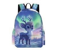 TPISLI Mochila Kawaii Reindeer Motif Instituto para Adolescentes Chico, Mochilas Escolares Juveniles 9 A 13 Años con Cute Deer Print, Mochilas Niña para Viagem, Diário, Escolar
