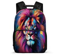TPISLI Mochila León Escolar Mochila Animal Rey De Gran Capacidad Kids Backpack Travel Laptop Bookbag Regalo Para Niños Backpack Kids Schoolbag Adjustable Straps