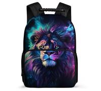 TPISLI Mochila León Escolar Para Niños Niño Informal Grande, Mochila Leones, ROjos de Los Animales Colegio De Nailon Fieltro Mochilas Escolares Para Niña Primaria Y Secundaria De Grados 2 A 8