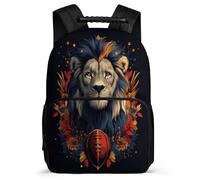TPISLI Mochila León Patrón para Niñas 8-12 Años Mochila Infantil Animal Motivo Escuela Primaria Daypack, Resistente Ligera Detalles de Fieltro Excursiones Cortas