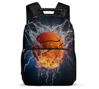 TPISLI Mochila Lightning Baloncesto Estudiantes 7-12 Años Mochila Infantil Cursos 1-3 School Bag, Detalles de Fieltro Espalda Acolchada Navidad Escuela