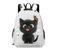 TPISLI Mochila Lindo Gato 6-10 Años para Niña Mochila Escolar Kawaii Gatito Curso 2-4 para Niño School Bag, Daypack Impermeable en Clases, Paseo y Senderismo Actividades Diarias