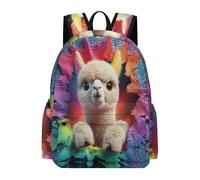 TPISLI Mochila LLLLlama Diseño Instituto para Adolescentes Chico, Mochilas Escolares Juveniles 9 A 13 Años con Animal Print, Mochilas Niña para Viagem, Diário, Escolar