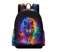 TPISLI Mochila Lobo Chica 12 Años Mochila Colegio Animales Lobos para Estudiantes 10-15 Años Daypack Práctica Resistente Vuelta al Cole Colegio Viaje Uso Diario