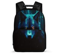 TPISLI Mochila Lobo Escolar Mochila Animal Lobo De Gran Capacidad Kids Backpack Travel Laptop Bookbag Regalo Para Niños Backpack Kids Schoolbag Adjustable Straps