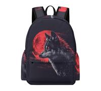 TPISLI Mochila Lobo Estampado Escolar Niño Adolescente, Mochila de Animal Wolve Motif para Niña 8 A 15 Años, Mochilas Escolares Grande Y Ligera
