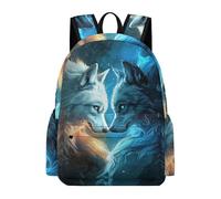 TPISLI Mochila Lobo Pattern Instituto para Adolescentes, Mochilas Escolares Juveniles 7 A 13 Años con Animal Wolves, Mochilas Grande para Viagem & Escola