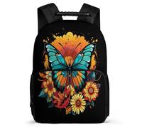 TPISLI Mochila Mariposa Escolar Para Niños 16 Años Mochila Escolar Colorido Secundaria Para Estudiantes Adolescentes Duradera Resistente Grande Niña