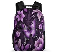 TPISLI Mochila Mariposa Estampado para Niño Niña 8-12 Años Mochila Escolar Butterflies Primaria Bookbag, Resistente Ligera Detalles de Fieltro Vuelta al Cole