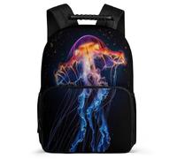 TPISLI Mochila Medusa para Chicos Chicas Colegio Primaria, Mochila Escolar Vida Marina 7-11 Años, Bookbag, Primaria Viaje, Cómoda para Libros Cuadernos