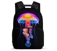 TPISLI Mochila Medusa para Niños Niñas Escuela Primaria Mochila Infantil Vida Marina 6-11 Años Backpack, Bolsillos Laterales Tejido 1680D Navidad Escuela