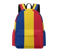 TPISLI Mochila Motivo de Bandera Rumano Niños 7-11 Años Mochila Diseño de Bandera Chico Clase 3 Bolsa Colegio Moderna Durable Vuelta al Cole Outdoor Colegio Excursión Uso Diario
