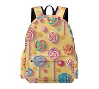 TPISLI Mochila Motivo de Caramelo Niñas Primaria Mochila de Colorido para Chico Clase 3 School Bag Moderna Durable Vuelta al Cole Outdoor Uso Diario Excursión Viaje