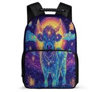 TPISLI Mochila Motivo de Highland Vaca Escolares Colegio, Mochila Escolar Vaca Infantil Colegio, Daypack, Resistente, Bolsillos Laterales, Viaje Uso Diario