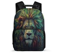 TPISLI Mochila Motivo de León Escolares Para Infantil Niños, Mochila Leones, ROjos de Los Animales Escolar Grande De Nailon Niño Mochilas Informal Para Primaria Y Secundaria De Grados 3 A 8