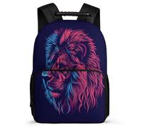 TPISLI Mochila Motivo de León Escolares Para Niñas, Mochila Animal Rey Escolar Grande De Nailon Niño Mochilas Informal Para Primaria Y Secundaria De Grados 3 A 9
