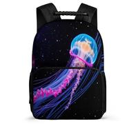 TPISLI Mochila Motivo de Medusa para Escolares 5-10 Años, Mochila Colegio Océano Criatura Escolar Ligera, Daypack, Primaria Viaje, Cómoda para Libros Cuadernos